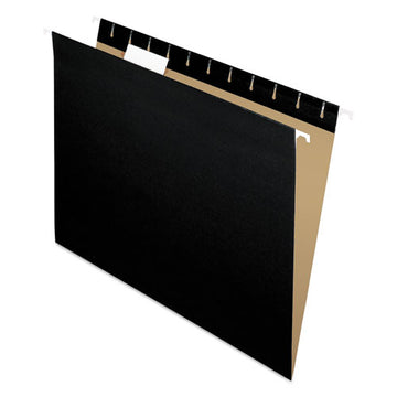 Pendaflex® Colored Hanging Folders, Letter Size, 1-5-cut Tab, Black, 25-box freeshipping - TVN Wholesale